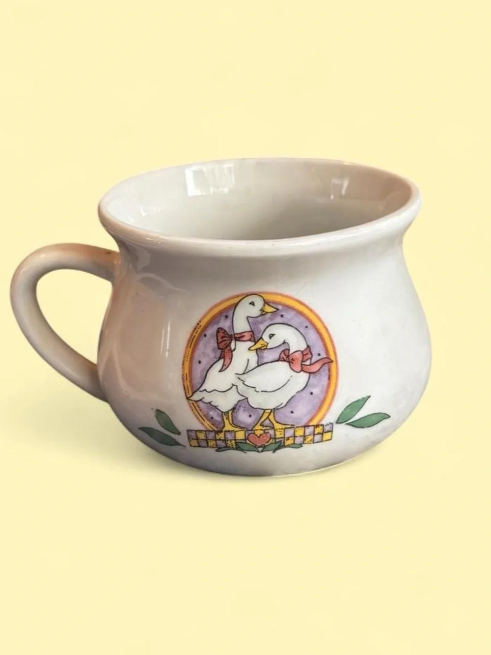 Vintage Goose Soup Mug Cottagecore Farmhouse
